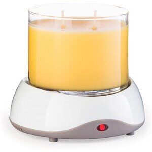 CANDLE WARMERS ETC. Auto Shutoff Candle Warmer Plate (White, Plug-in) – Modern